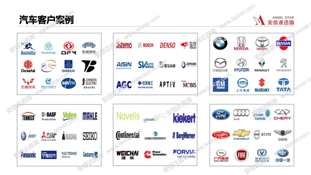 汽車行業(yè)認(rèn)證客戶案例